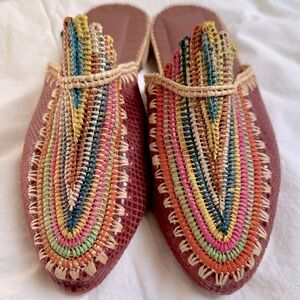 Colorful Moroccan Mules - US Women’s Size 8